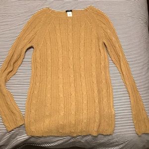 Mustard yellow J. Crew sweater